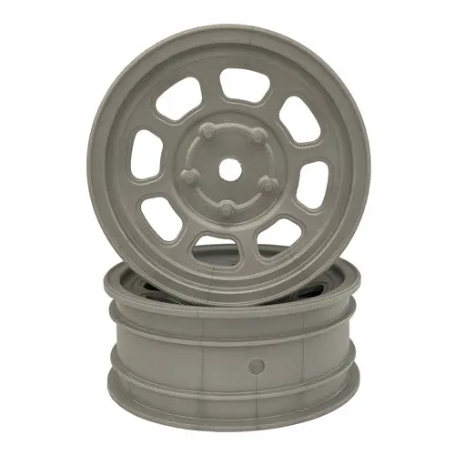 Speedway Buggy Wheels For Associated B6 / Customworks 4 / Front / Silver / 4Pcs 1