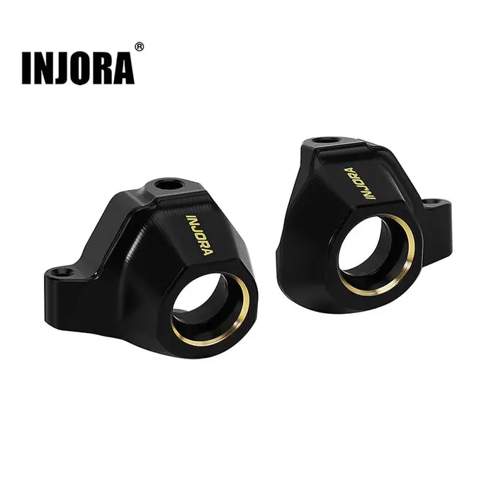 Injora Black Brass Steering Knuckles For 1/30 Axial Scx30 2