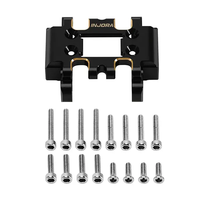 Injora Black Brass Skid Plate For 1/32 Redcat Ascent-32 1