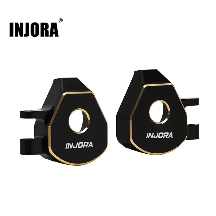 Injora Black Coating Brass Steering Knuckles For 1/32 Redcat Ascent-32 1