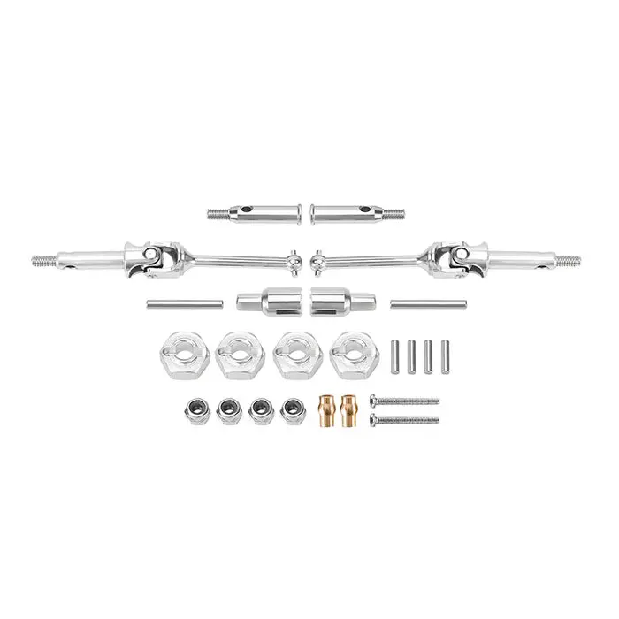 Injora Stainless Steel Cvd Drive Shaft, Axles, Wheel Hexes Set For Losi Micro-B Micro-T 1