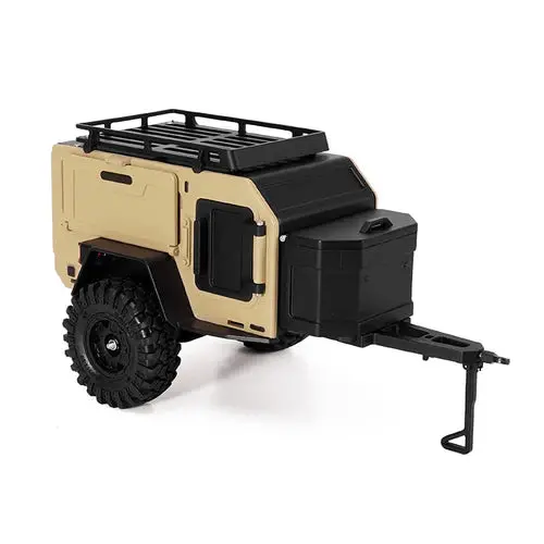 Injora Off-Road Camping Trailer For 1/18 1/24 Rc Crawlers Trx4m Scx24 1
