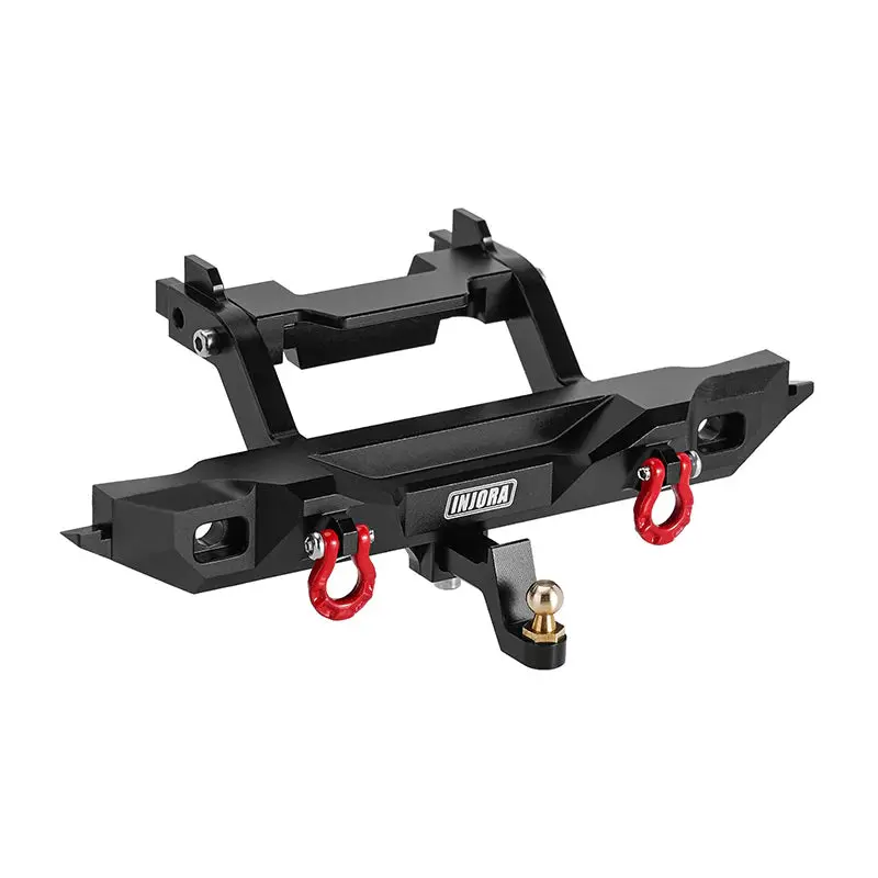 Injora Cnc Aluminum Rear Bumper With Lights For 1/18 Trx4m Defender (4M-88R) 1