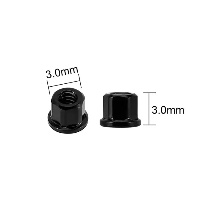 Injora M2 Stainless Steel Nuts For 1/30 Scx30 1