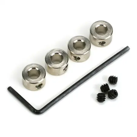 Du-Bro 5/32" Dura-Collars (4-Pack) – Steel Shaft Collars With Set Screws For Rc & Mechanical Applications [Dub140] 1
