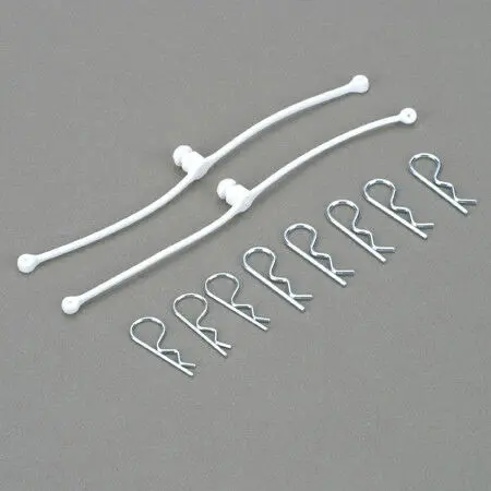 Body Klip Retainers,White (2) 1