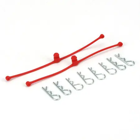 Body Klip Retainers,Red (2) 1