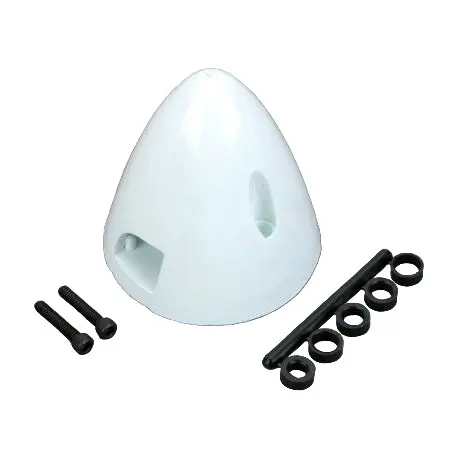 Du-Bro 284 2-1/2" 4-Pin Spinner – White Lightweight Rc Spinner 1