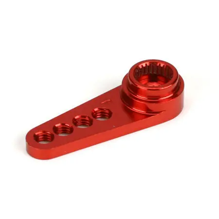 1/2 Machined Alum Servo Arm: Futaba 25T Red 1