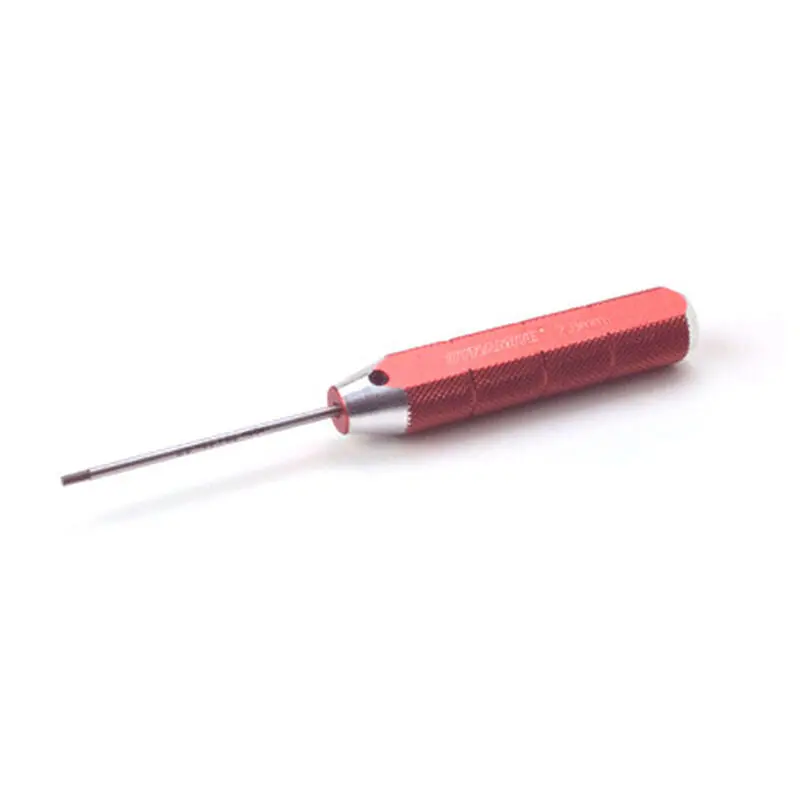 Machined Hex Driver, Red: 2.0Mm 1