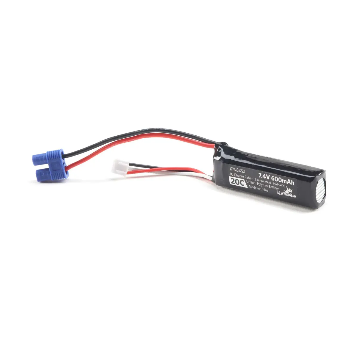7.4V 600Mah 2S 20C Lipo Ec3 1