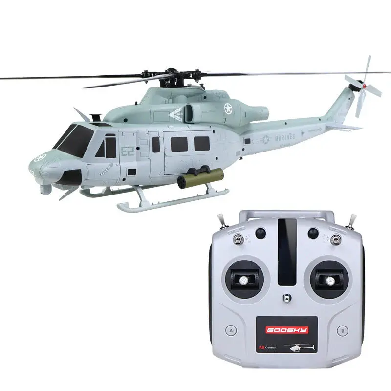 Goosky E2 Uh-1Y Venom Gps Helicopter - Rtf (Mode 2) With Carrying Case 1