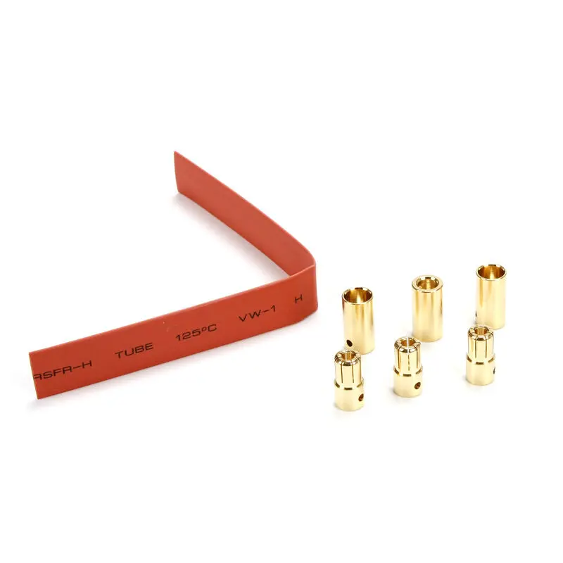 E-Flite 6.5Mm Gold Bullet Connector Set (3 Pairs) | Efla266 1