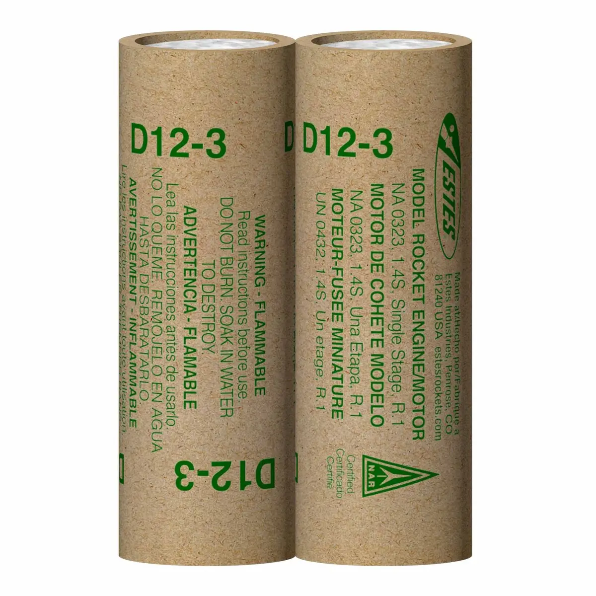 Estes Model Rocket Engine D12-3 Standard Engine (2) 1