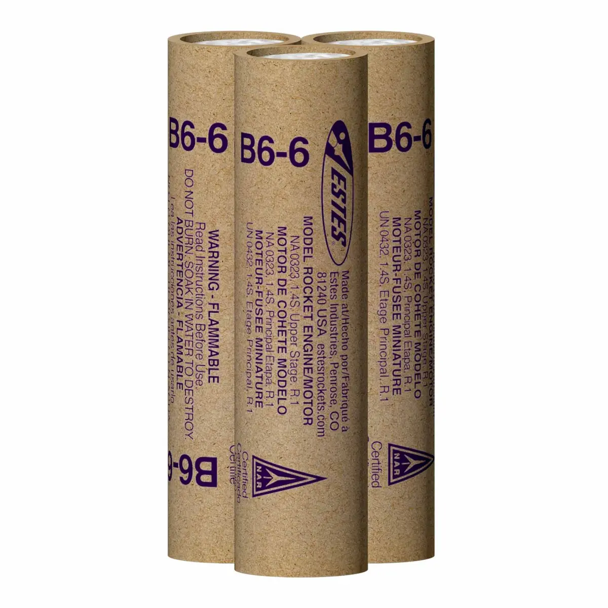 Estes Model Rocket Engine B6-6 Standard Engine (3) 1