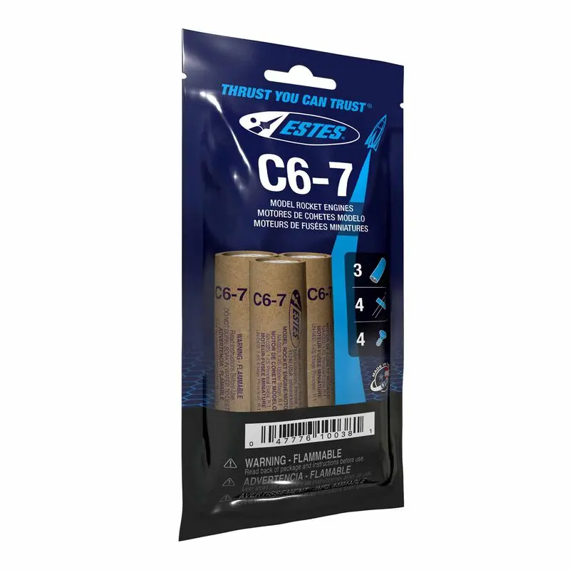 Estes Model Rocket Engine C6-7 Standard Engine (3) 2