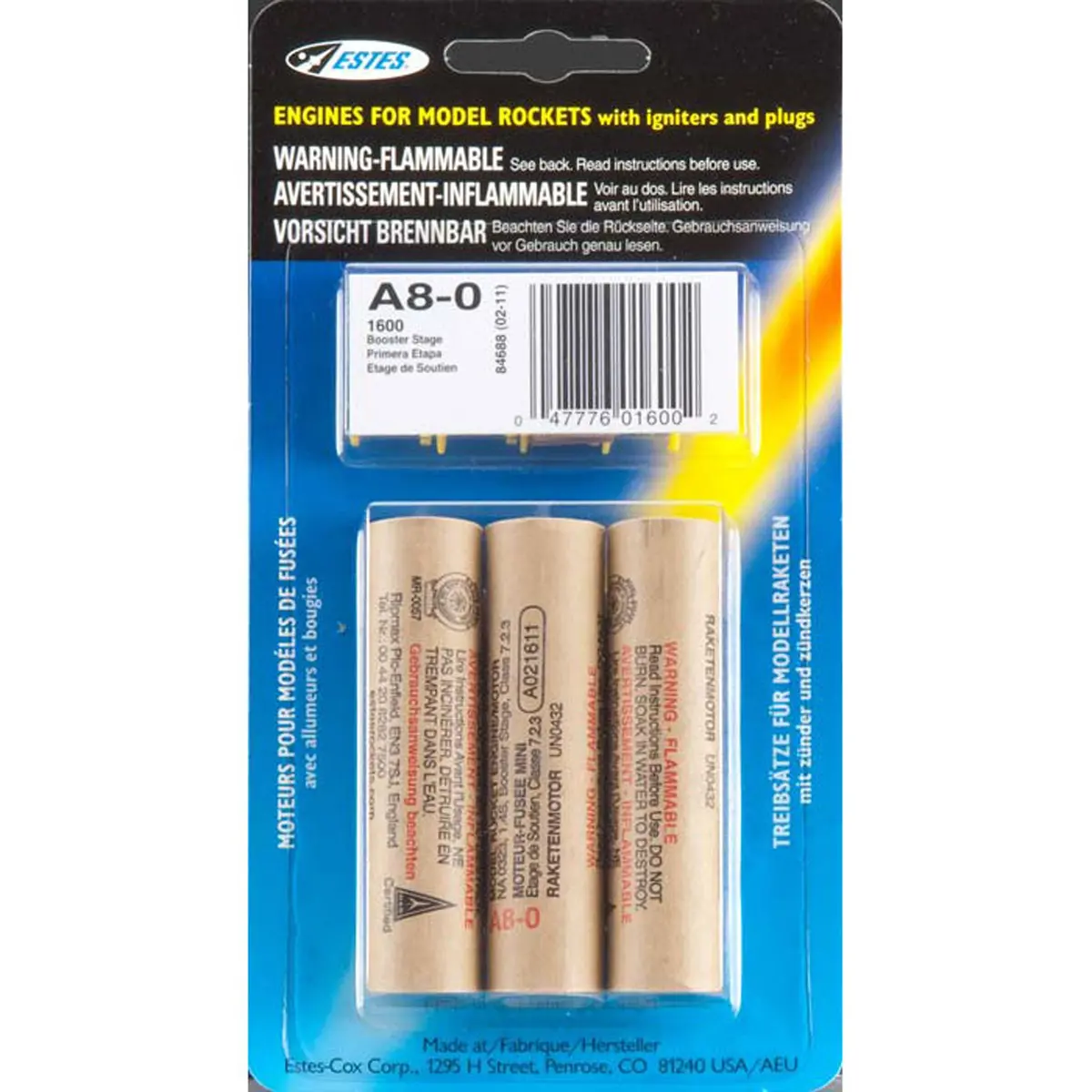 Estes Model Rocket Engine A8-0 Standard Engine (3) 1