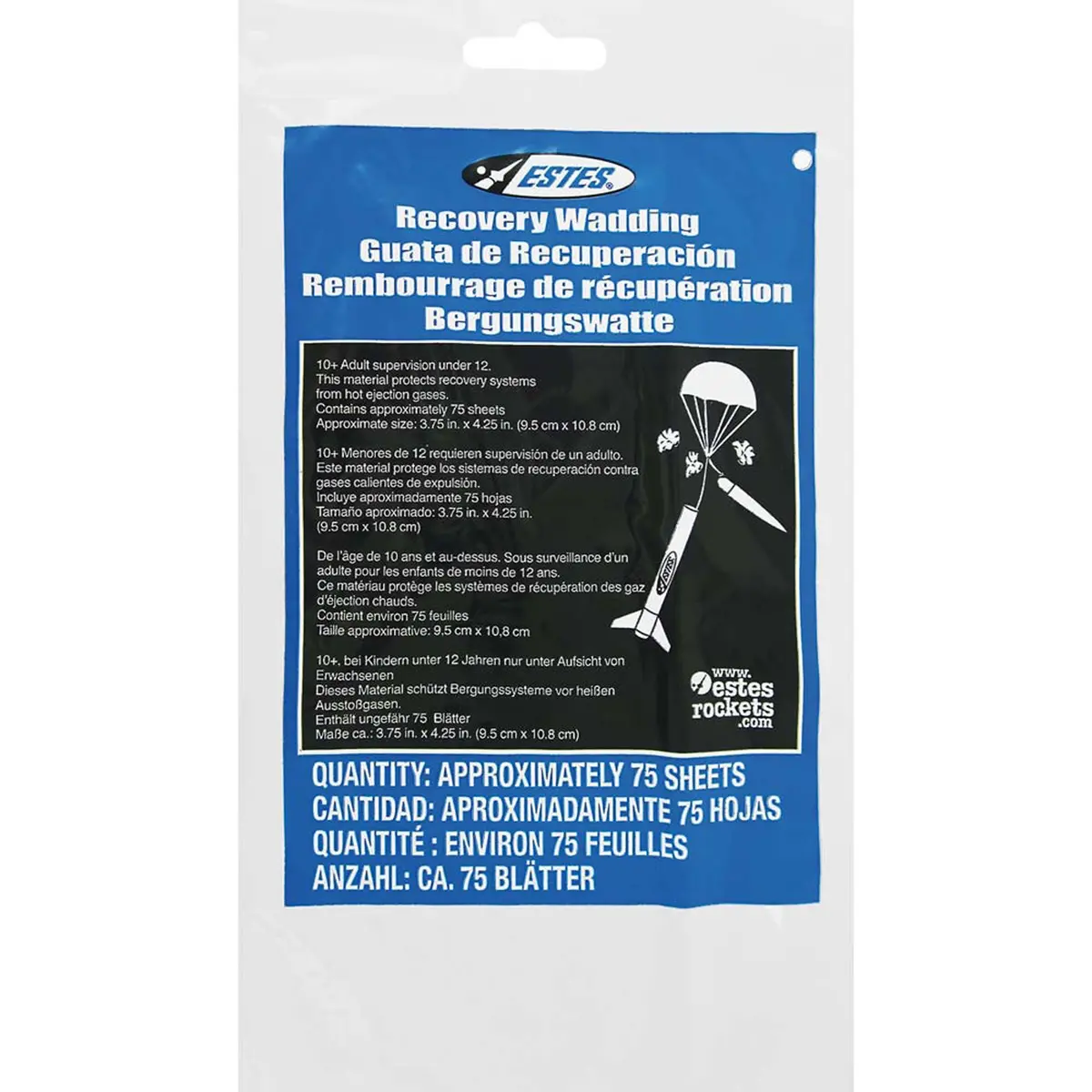 Est2274 Recovery Wadding, For Model Rockets (72) (Estes) 1