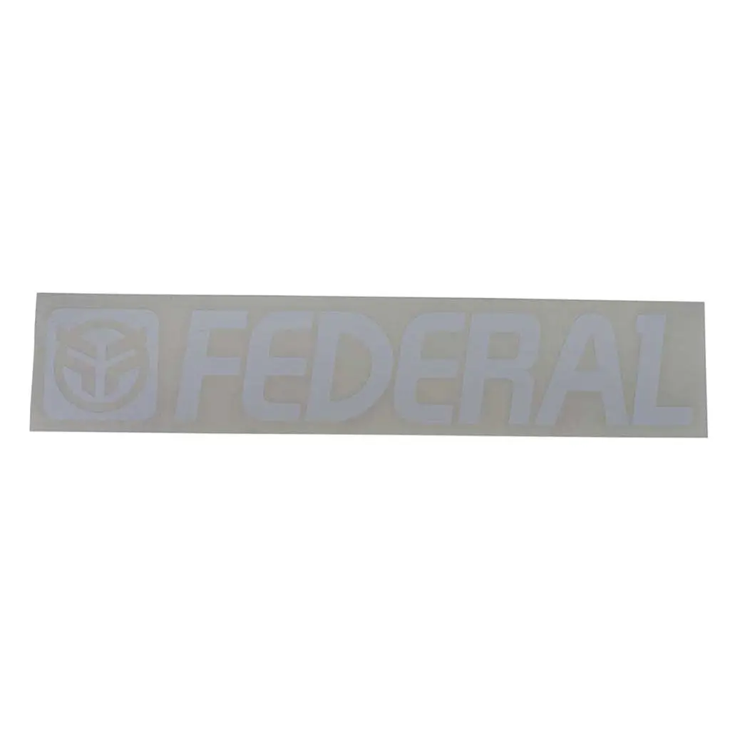 Federal 170Mm Die Cut Sticker - White 1