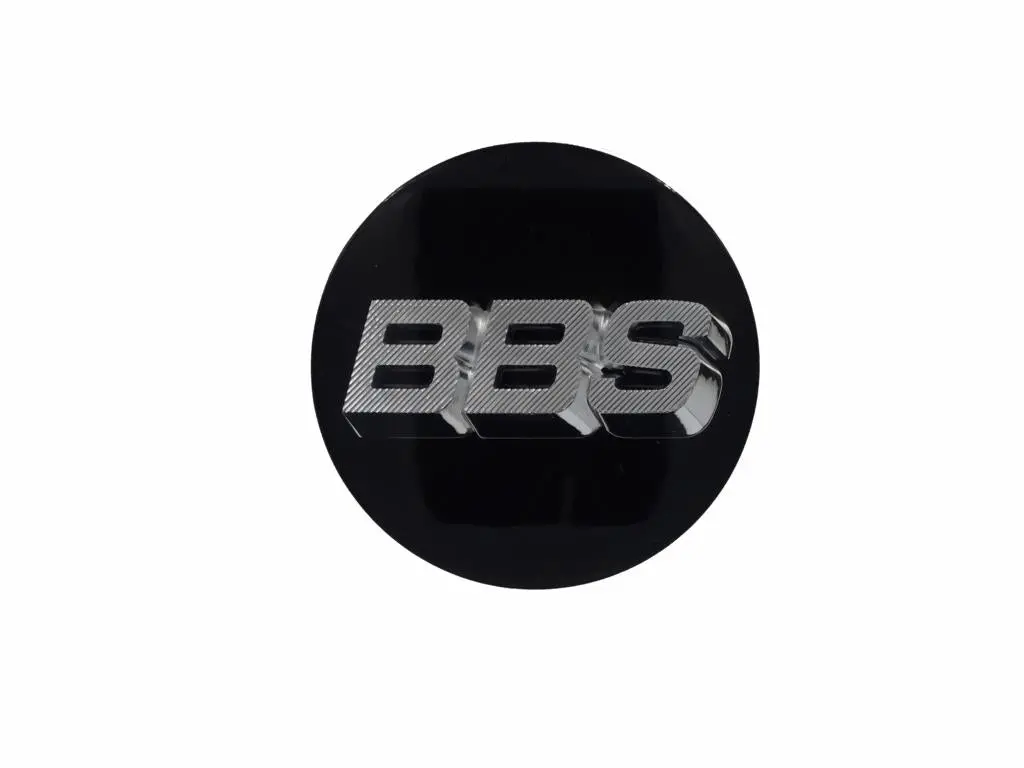 Bbs Floating Center Cap 3D 56Mm Black/Silver (Set Of 4) 1