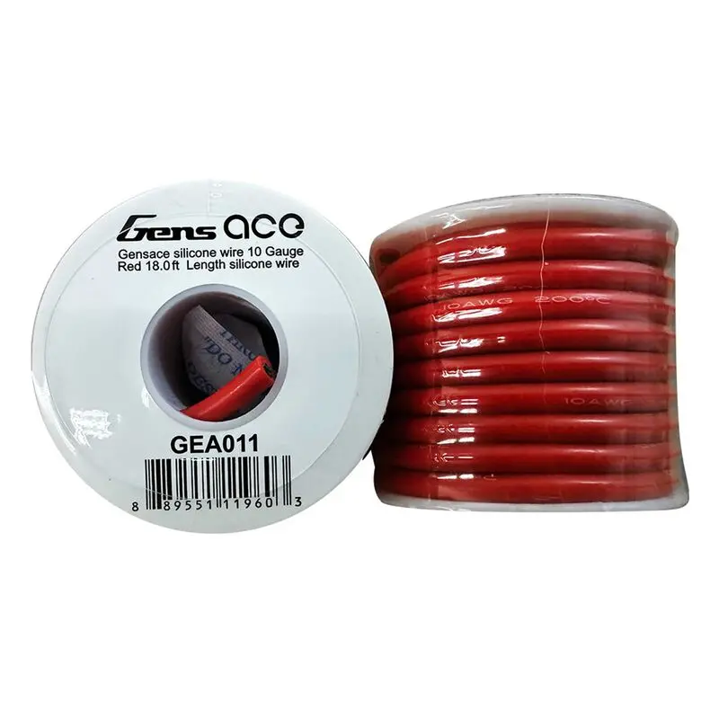Gens Ace 10Awg Silicone Wire – Red, High-Flex Power Cable (Sold Per Foot) [Gea011] 1