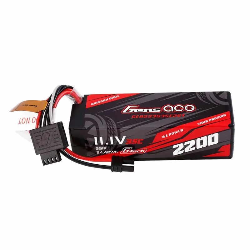 Gens Ace 2200Mah 3S 35C Lipo Battery – 11.1V With Iec2 Plug For Losi Grom 1