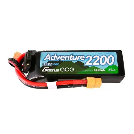 11.1V 2200Mah 3S 60C G-Tech Smart Lipo: Xt60 1