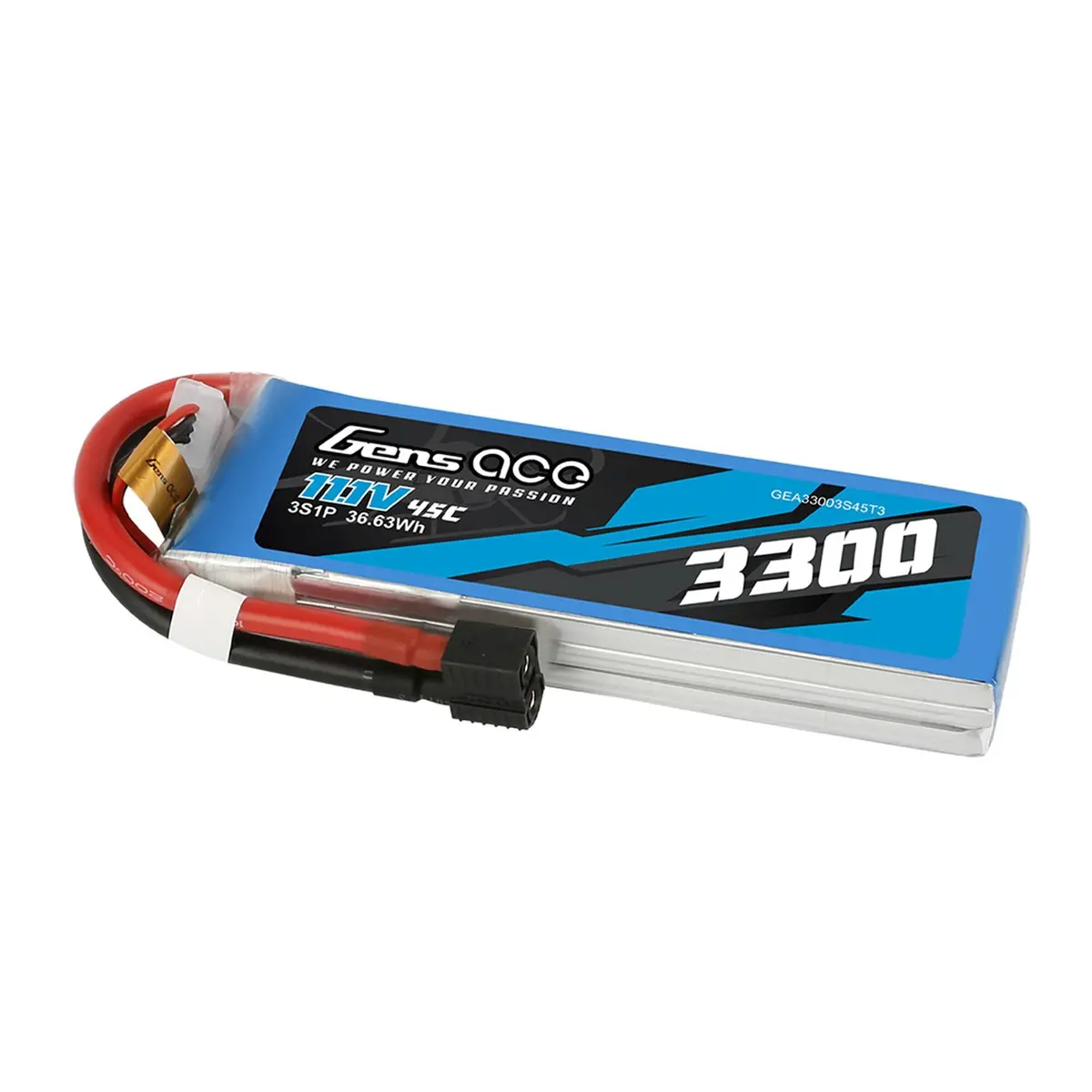 11.1V 3300Mah 45C 3S1p Lipo: Ec3 And Deans Adapter 1