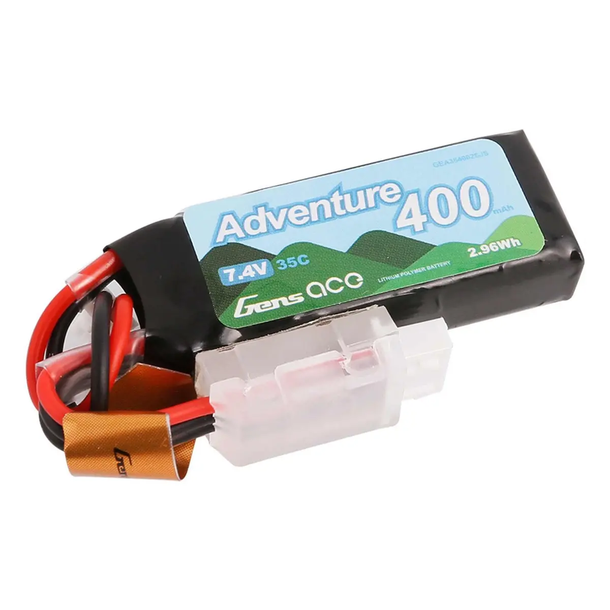 Gens Ace 400Mah 2S 7.4V 35C Lipo Battery For Scx24 1