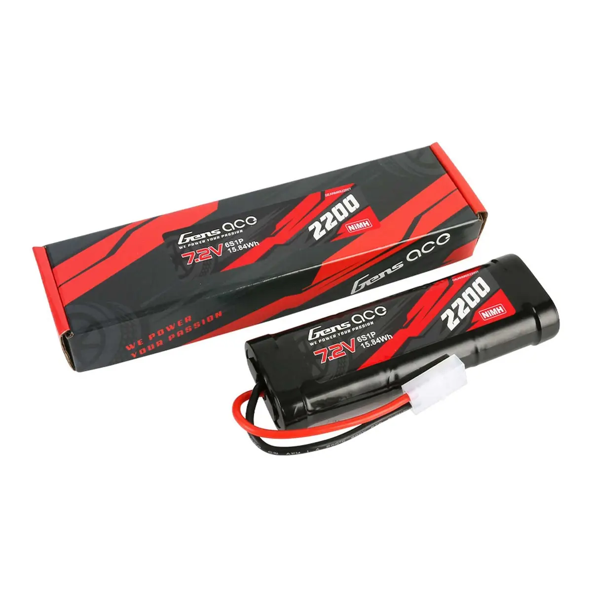 Gens Ace 7.2V 2200Mah Ni-Mh Battery With Tamiya Plug 1