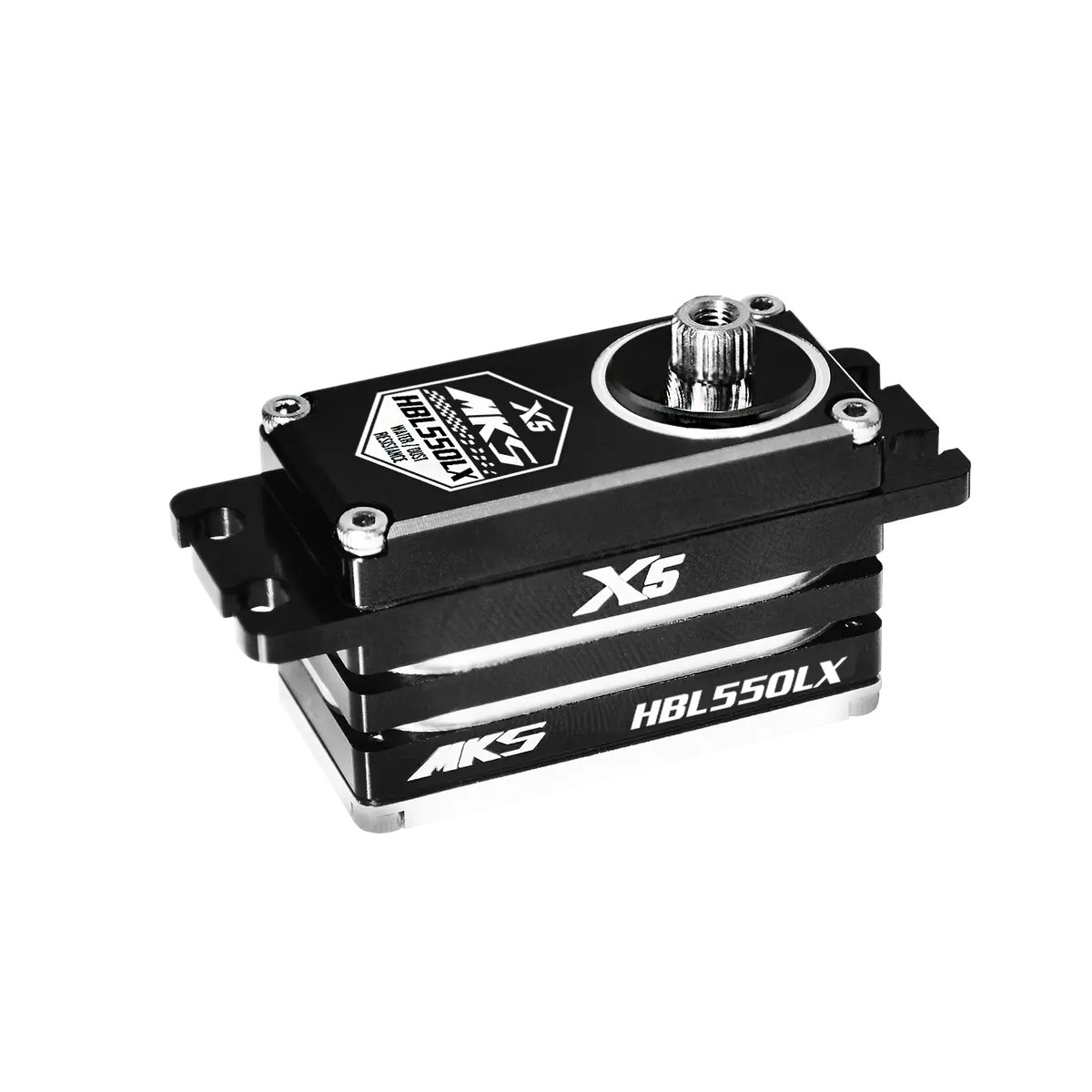 X5 Hbl550lx Mks Brushless Titanium Gear Low Profile Digital Servo (High Voltage) 1