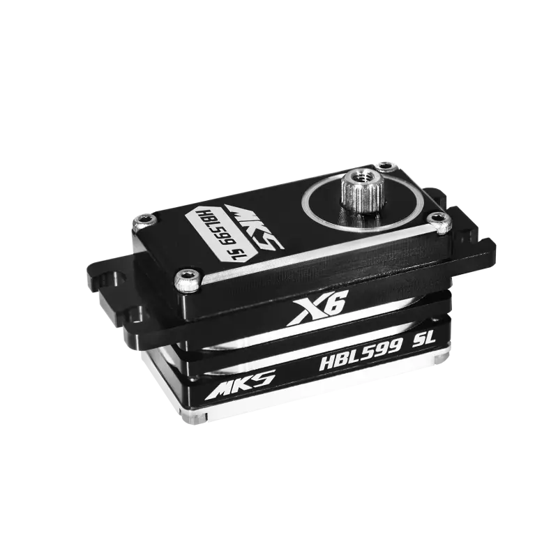 X6 Hbl599sl Mks Brushless Titanium Gear Low Profile Digital Servo (High Voltage) 1