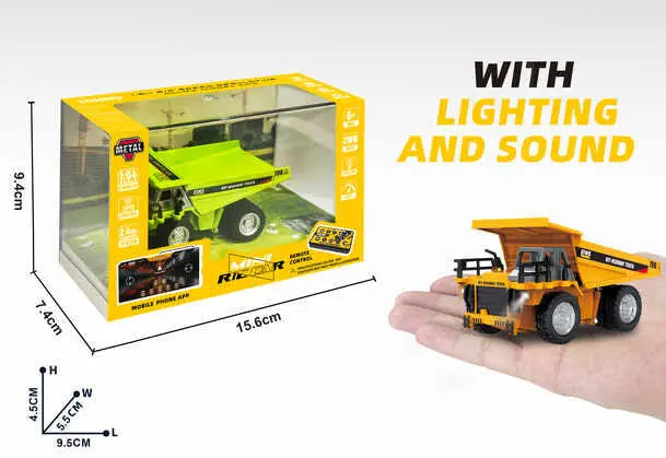 Rc Pro Hg4-425 1:64 Micro R/C Dump Truck 2