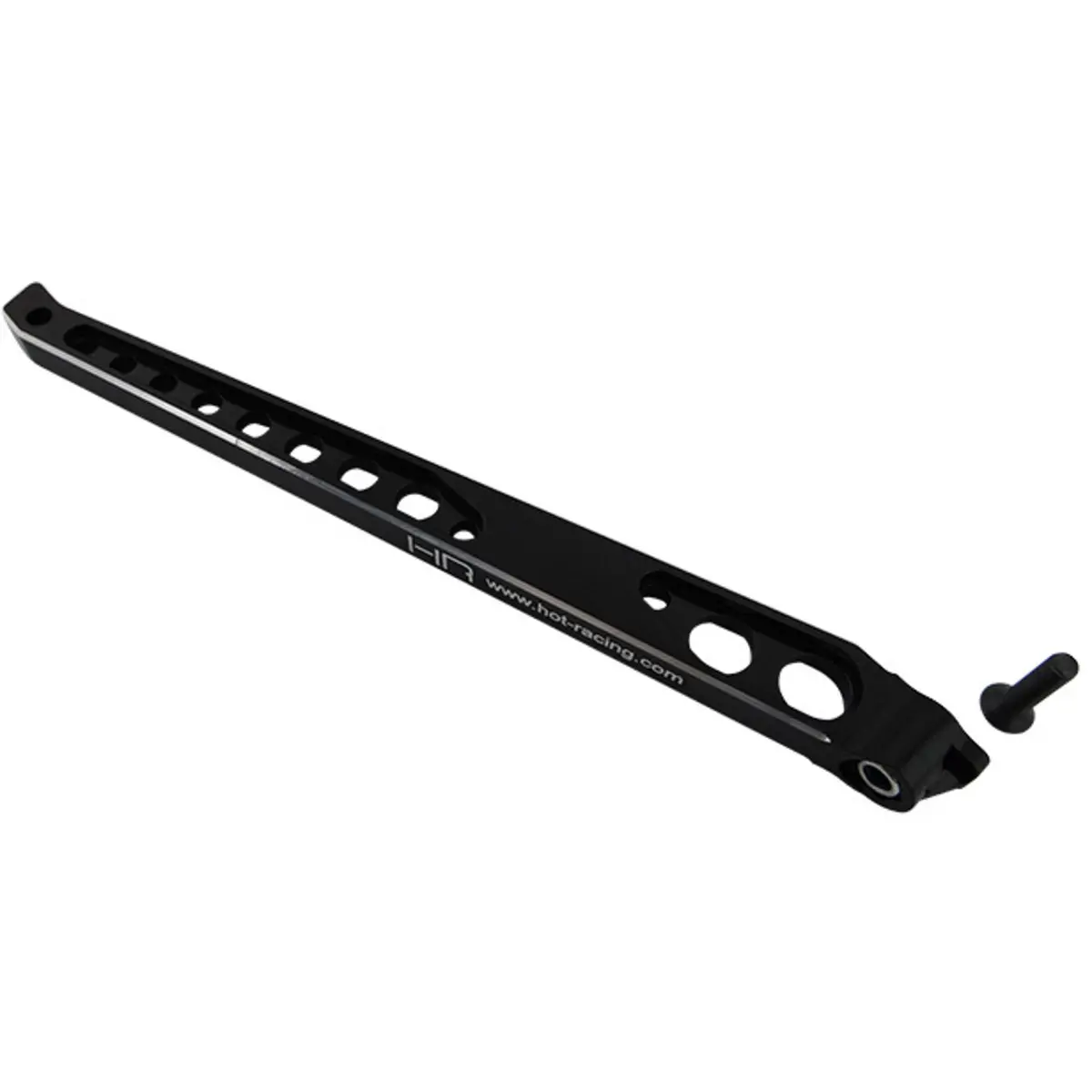 Hot Racing Aluminum Rear Chassis Brace (Black): Kraton, Talion 165Mm 1