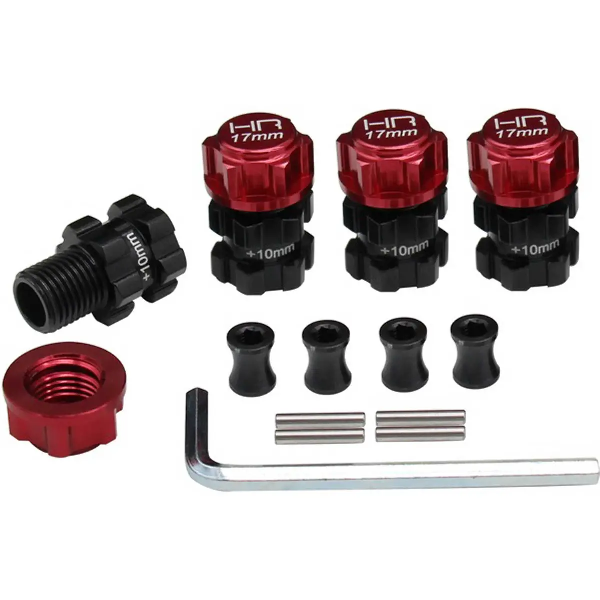 Hot Racing 17Mm Heavy Duty Aluminum Hex Hubs – 10Mm Offset For Arrma 1/10 4X4 [Hraatf117xt02] 1