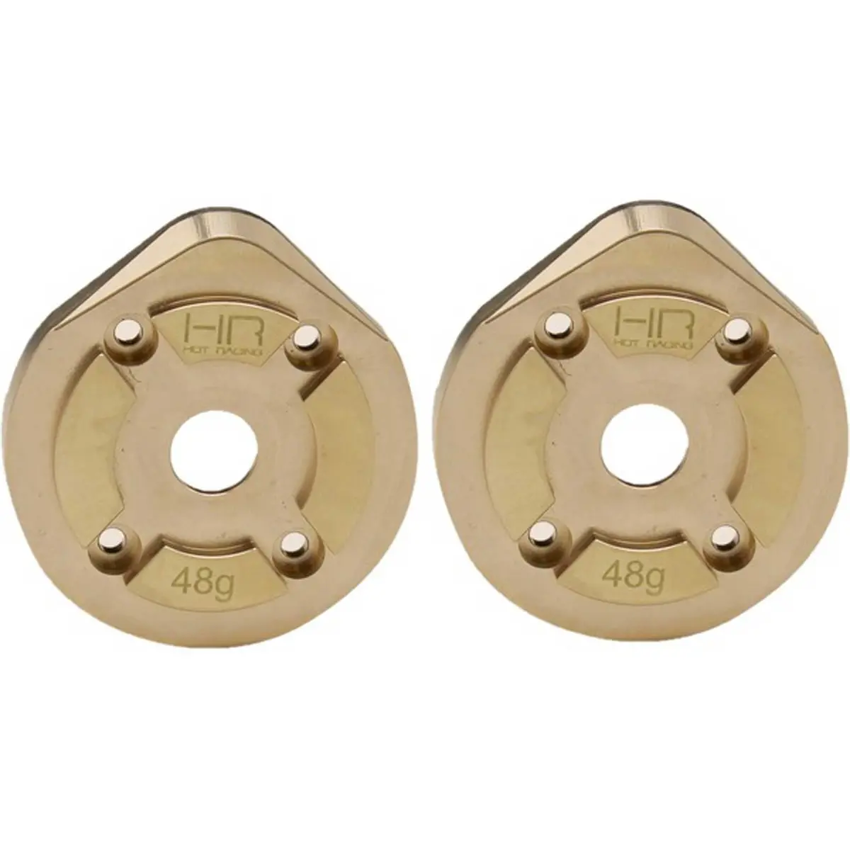 Hot Racing Brass Currie F9 Portal Steering Knuckle Caps: Axial Utb 1