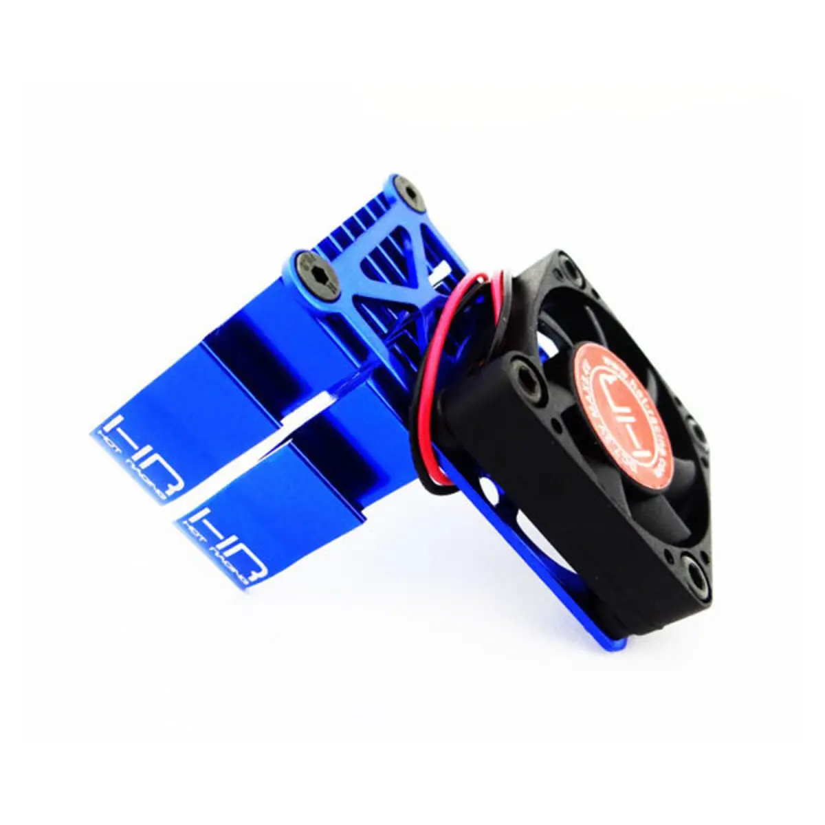 Hot Racing Aluminum Motor Heat Sink With Cooling Fan (Blue) – Fits 540/550 Motors [Hramh550te06] 1