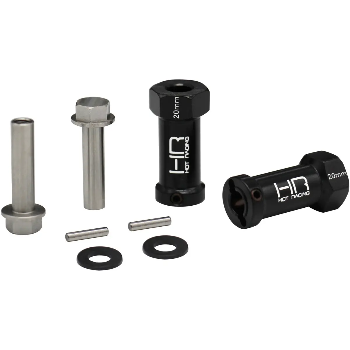 Hot Racing 20Mm Wheel Hub Exten,12Mm Hex (2):Axial Scx Wraith 1