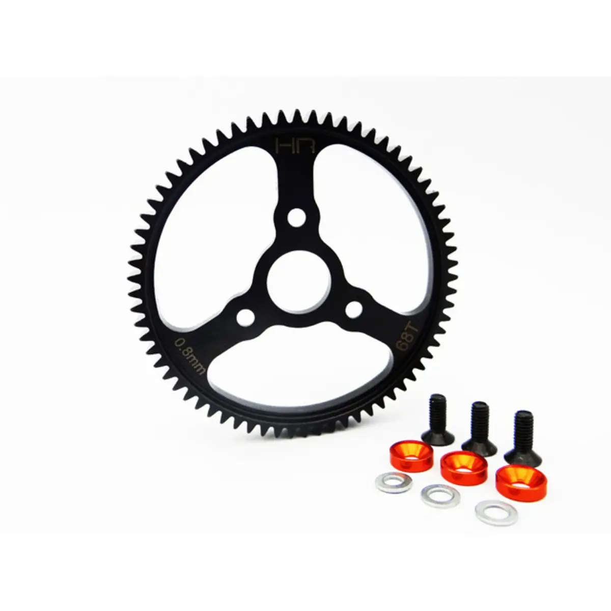 Hot Racing Steel Spur Gear 68T 32 Pitch 0.8 Mod – Fits Traxxas 1/10 Models [Hraservo268] 1