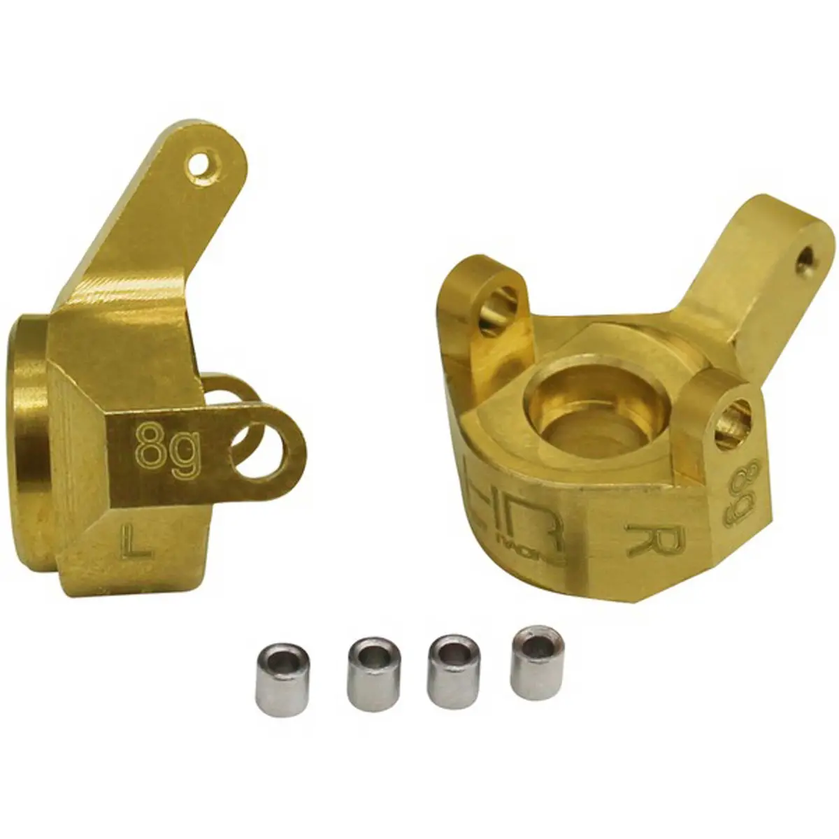 Hot Racing Brass Front Left & Right Steering Knuckles: Scx24 1