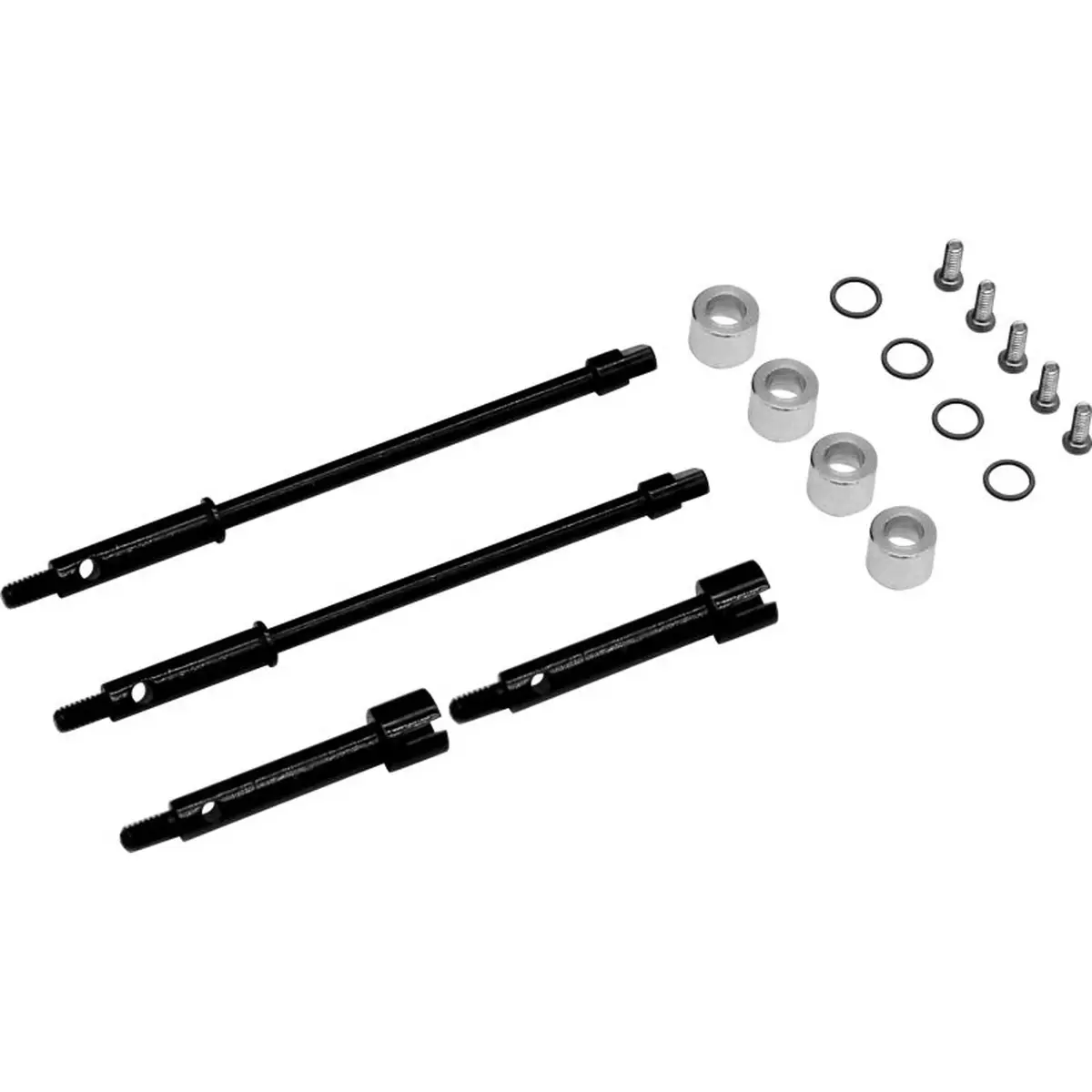 Hot Racing Axial Scx24 +4Mm Wide Track Steel Drive Stub Axle Set 1