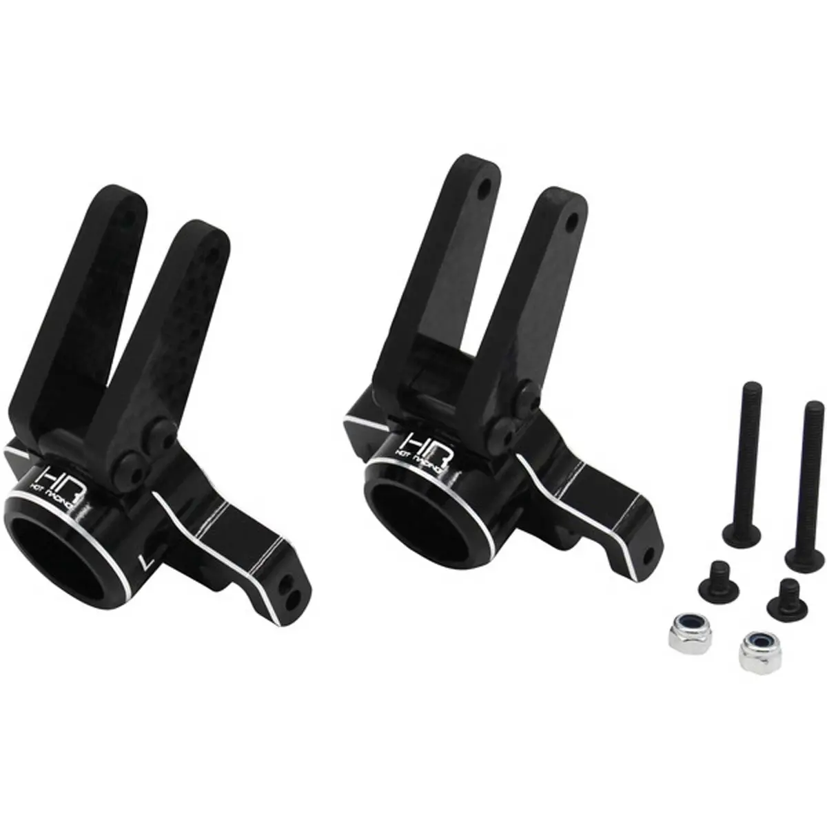 Hot Racing Arrma 4S Blx Aluminum Rear Hub Set (Black) (2) 1