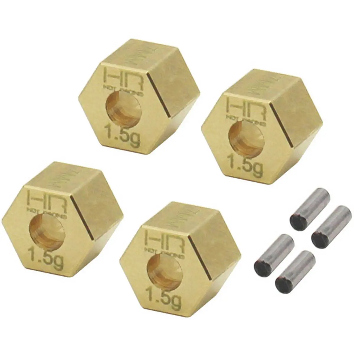 Hot Racing Brass Stock Wheels Hub +1.5Mm Wide 7Mm Hex Trx4-18 1