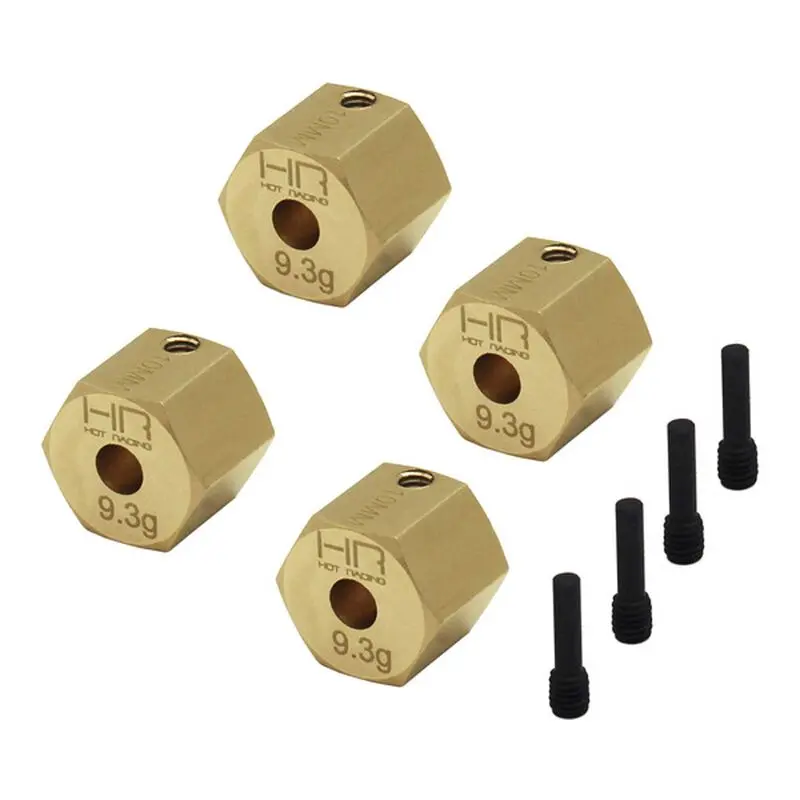 Hot Racing Hrautbm10h10 Brass 10Mm Wheel Hub 12Mm Hex (9.3G) For Utb1 1
