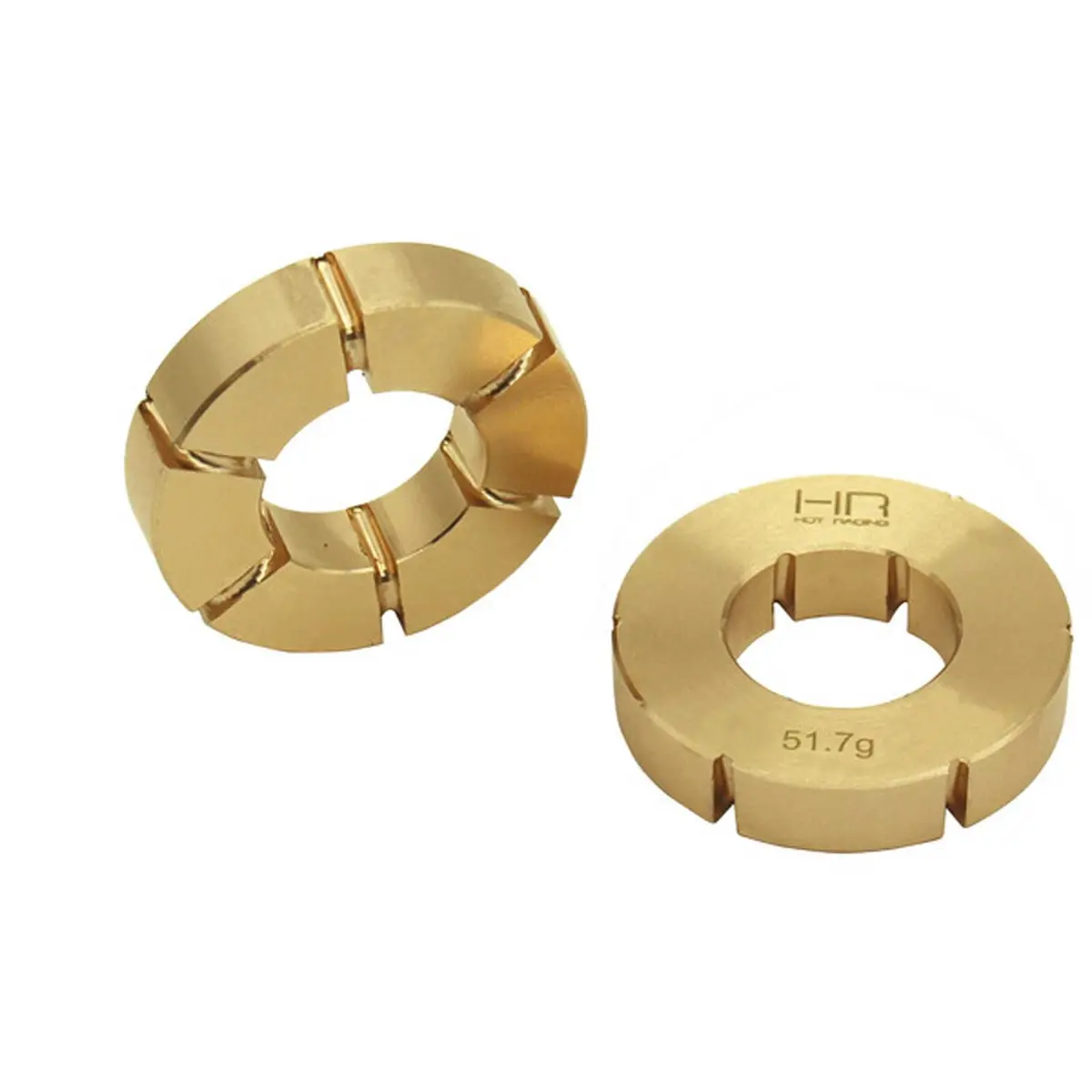 Hot Racing 51.7G Brass Machete Wheel Weights Utb 1/18 1