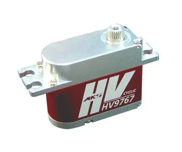 Hv9767 Mks Titanium Gear High Voltage Cyclic Servo W/Aluminum Case 1