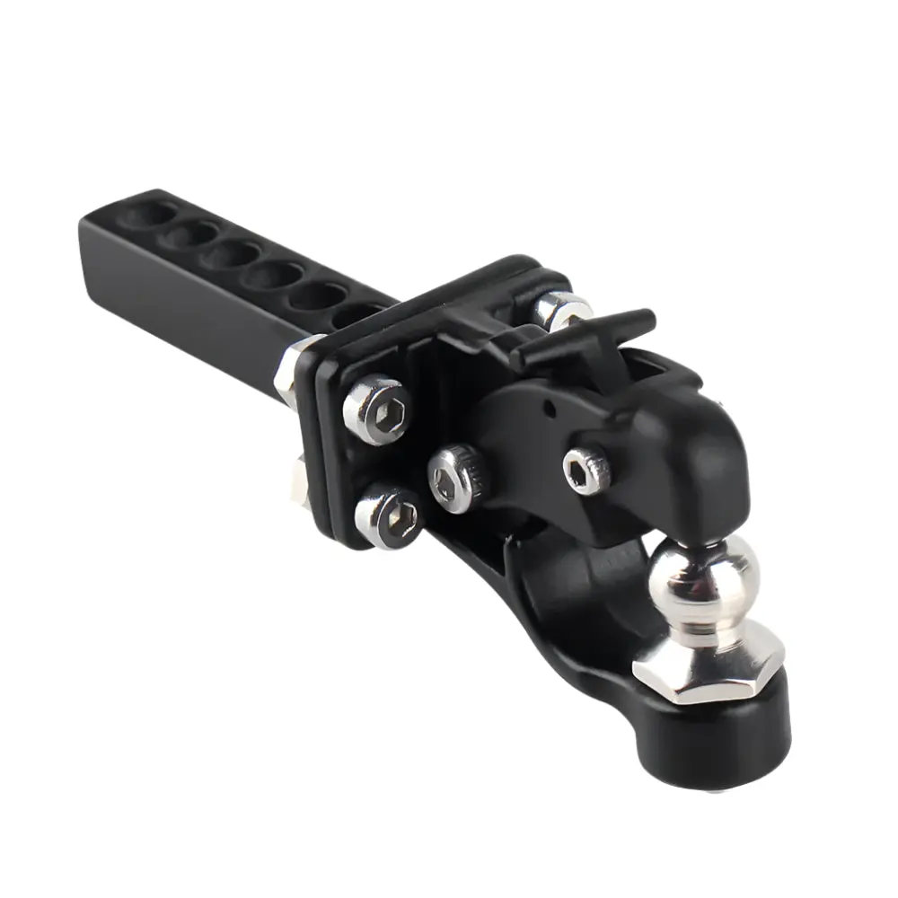 Injora Metal Trailer Tow Hitch Hook For 1/10 Rc Crawler - Trailer Hitch Mount With Ball 1