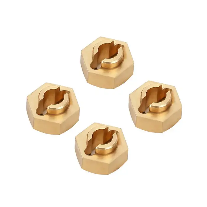 Injora 7Mm Brass Wheel Hex Hub Extenders For Axial Scx24 Ax24 1