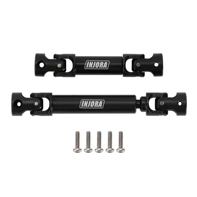 Injora Black Hardened Steel Drive Shafts For 1/18 Trx4m Defender Bronco (4M-50Bk) 1