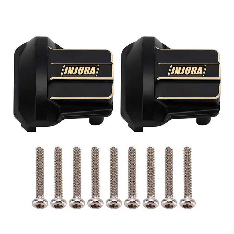 Injora 2Pcs 11G/Pcs Brass Diff Covers For 1/18 Trx4m Front Rear Axles (4M-01) 1